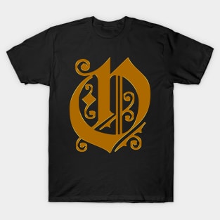 Golden Letter O T-Shirt